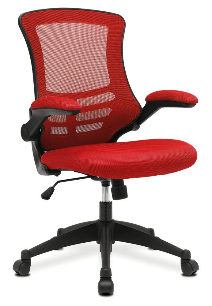 Image of Nautilus Designs Luna Medium Back Task/Operator Chair Red 