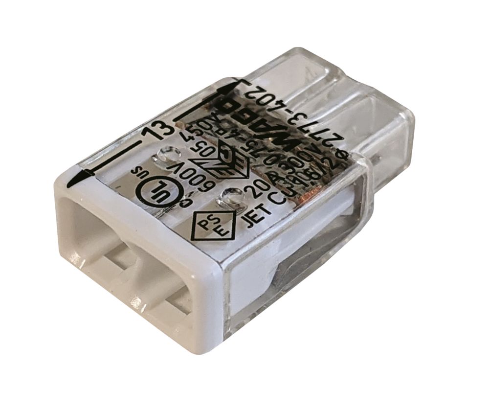 Image of Wago 2773 Series 32A 2-Way Push-Wire Connector 120 Pack 