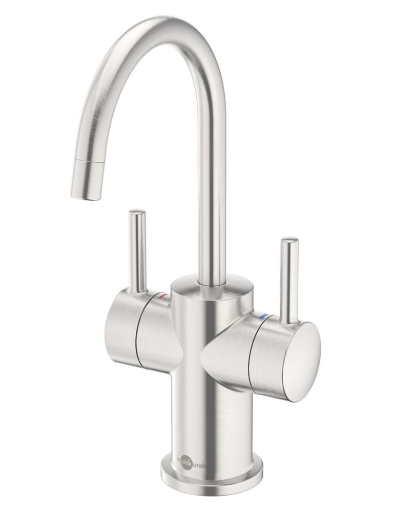 Image of InSinkErator Moderno Hot & Cold Water Side Tap Brushed Steel 