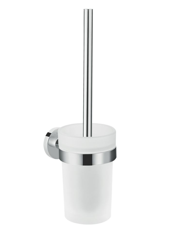 Image of Hansgrohe Logis Universal Wall-Mounted Toilet Brush Holder Chrome 