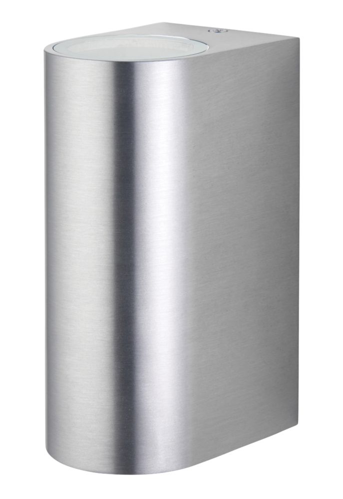 Image of LAP Outdoor Up & Down Wall Light Brushed Aluminium 