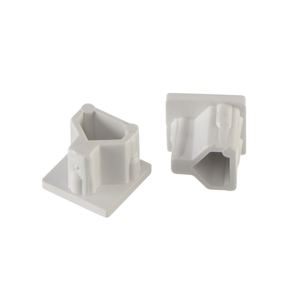 Image of Deta TTE Mini Trunking End Cap 16mm x 16mm 2 Pack 