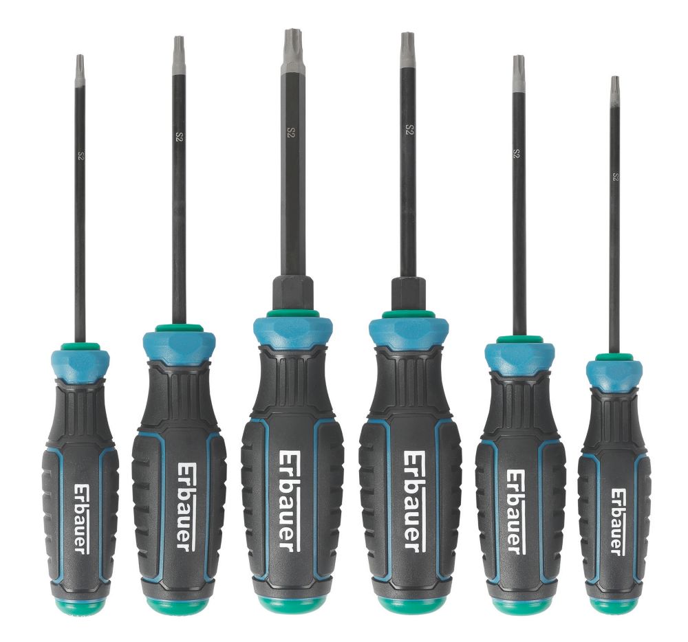 Image of Erbauer TX Screwdriver Set 6 Pieces 
