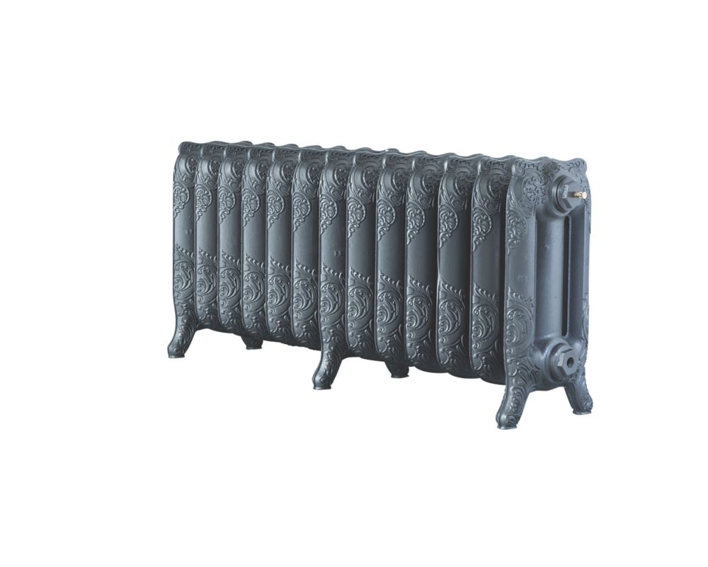 Image of Arroll Montmartre 3-Column Cast Iron Radiator 470mm x 1074mm Cast Grey 3992BTU 