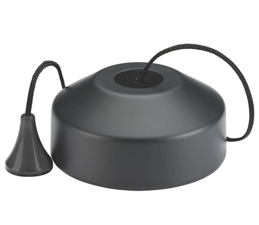Image of Knightsbridge 10AX 2-Way Pull Cord Switch Anthracite 