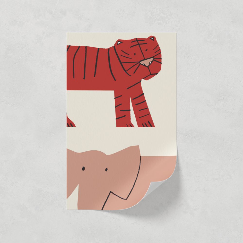 Image of LickPro White Safari 01 Wallpaper Sample 0.18m x 0.29m 