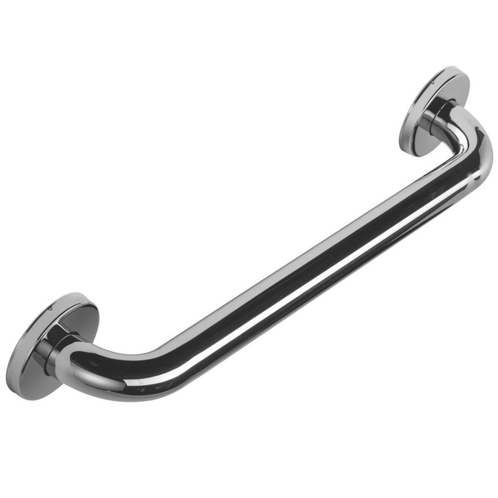 Image of Croydex Straight Doc M Grab Bar Chrome 450mm 