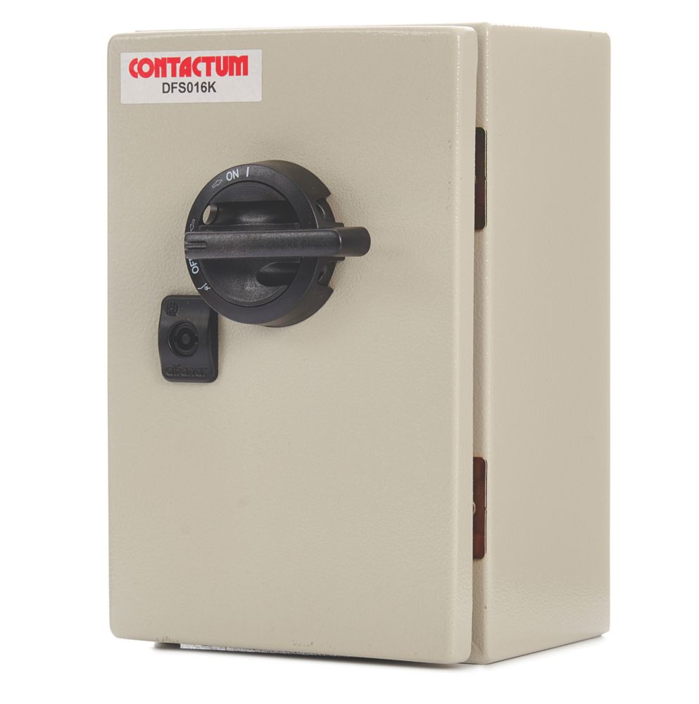 Image of Contactum DFS016K 16A 3P+N+E Fused 3-Phase Enclosed Switch Fuse 