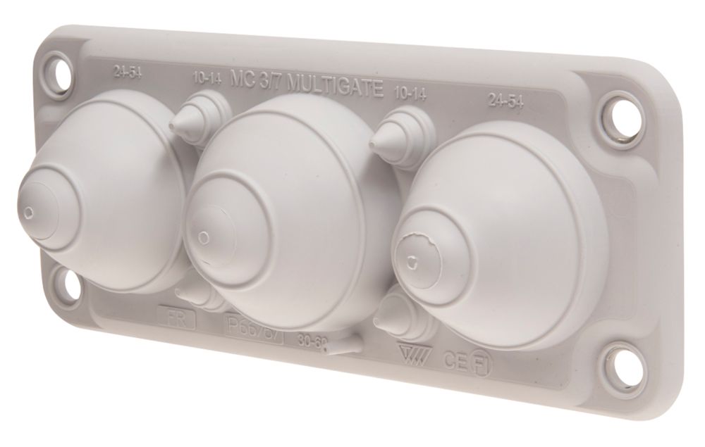 Image of Schneider Electric 7-Entrance Cable Gland Plate 214mm x 88mm 