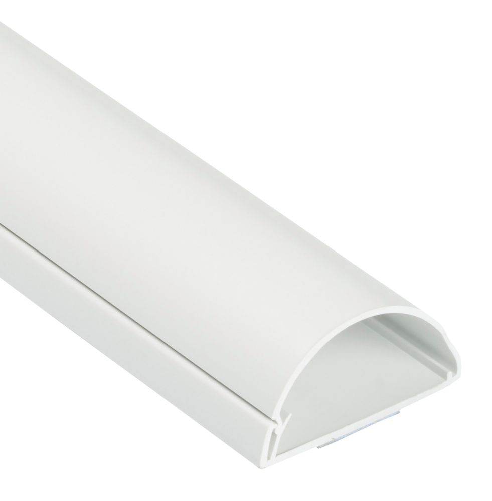 Image of D-Line PVC White TV Trunking 50mm x 25mm x 1.5m 