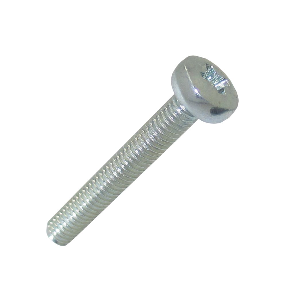 Image of Easyfix Bright Zinc-Plated Pan Machine Screws M3 x 20mm 25 Pack 