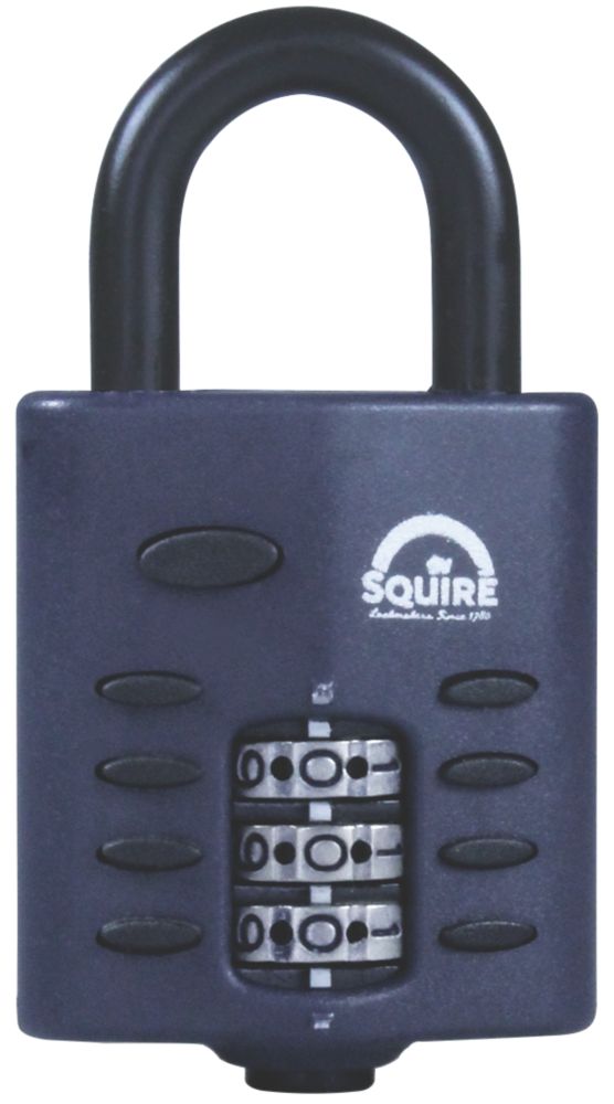 Image of Squire CP30 Die-Cast Zinc Water-Resistant Combination Padlock Blue 30mm 