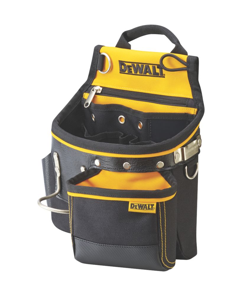 Image of DeWalt Hammer & Nail Pouch Black / Yellow 