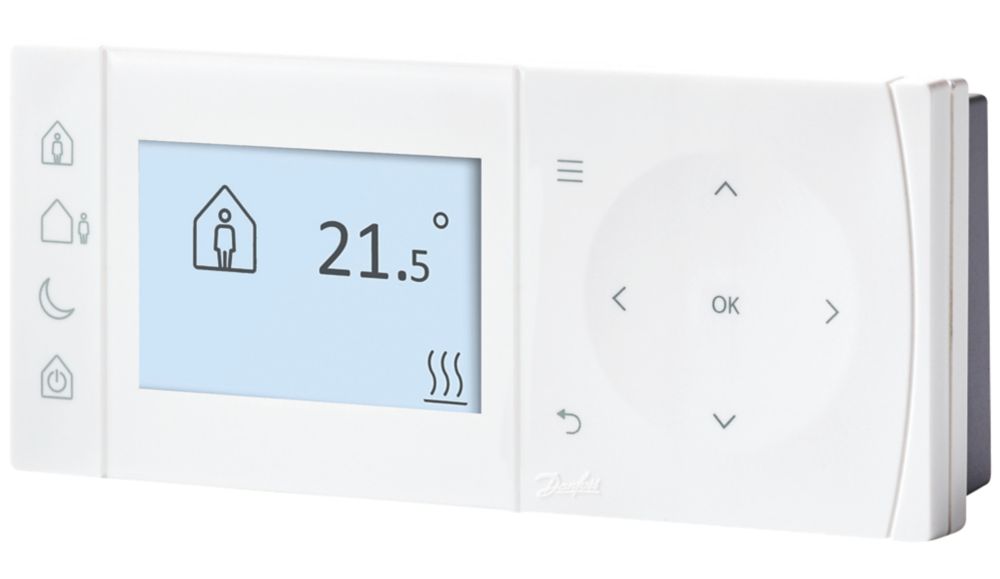 Image of Danfoss TPOne-B 1-Channel Wired Programmable Room Thermostat Battery-Powered 