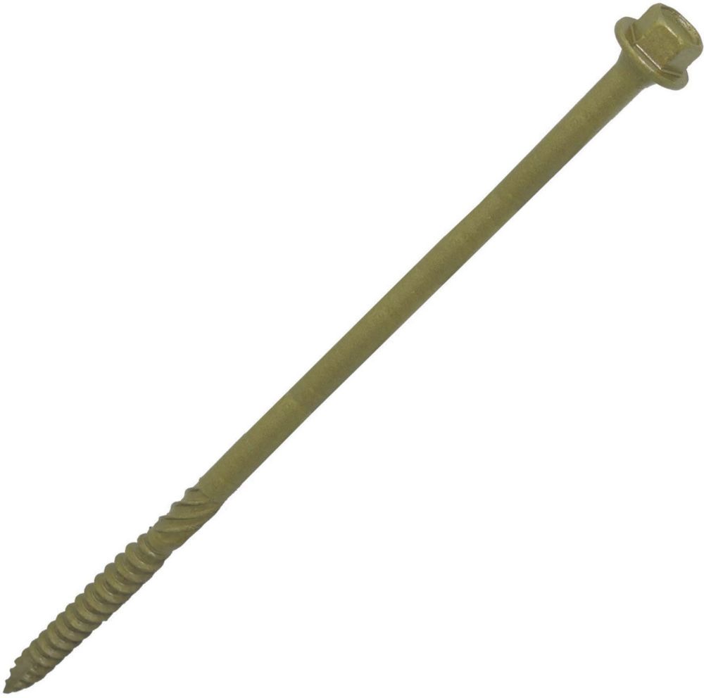 Image of TimbaScrew Hex Flange Thread-Cutting Timber Screws 6.7mm x 200mm 50 Pack 