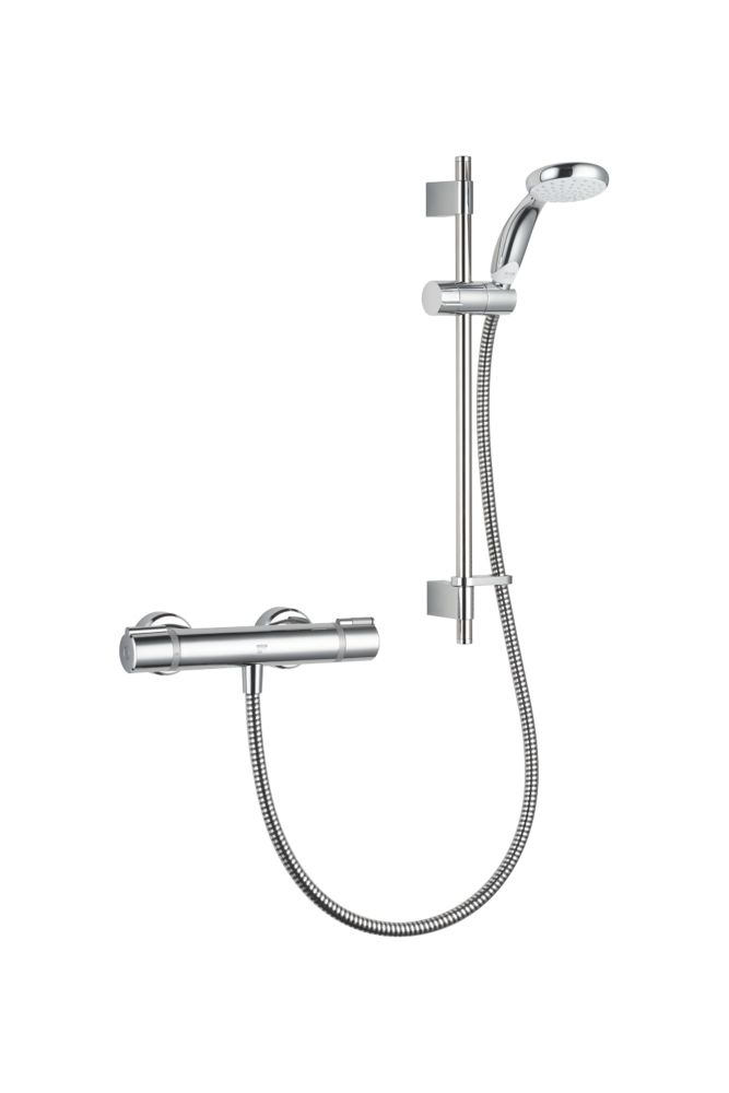 Image of Mira Apt Rear-Fed Exposed Chrome Thermostatic Shower 