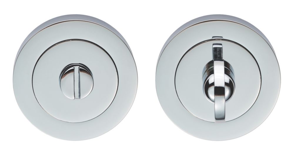Image of Carlisle Brass Standard WC Thumbturn Set Polished Chrome 50mm 