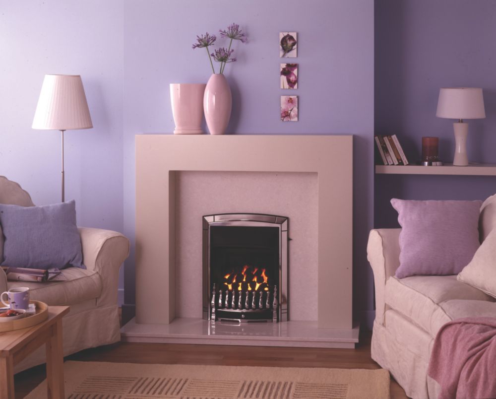 Image of Valor Dream Slimline Chrome Slide Control Inset Gas Fire 518mm x 79mm x 636mm 