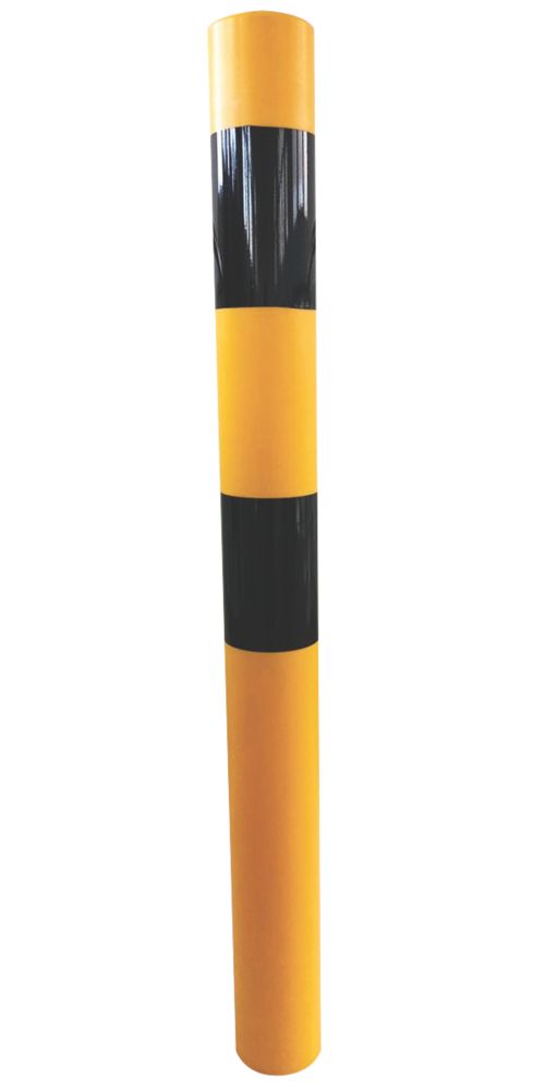 Image of Addgards BS105Y Bollard Sleeve Yellow & Black 105mm x 105mm 