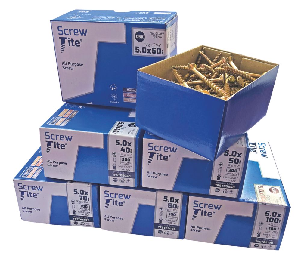 Image of Screw-Tite PZ Double-Countersunk Trade Pack 800 Pieces 