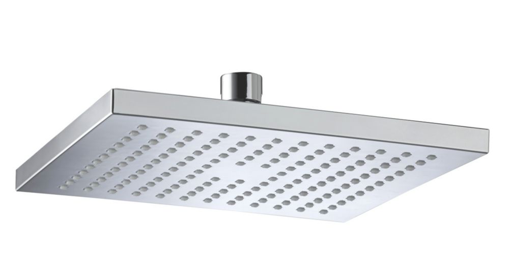 Image of Bristan Swivel & Tilt Square Drench Shower Head Chrome 200mm 