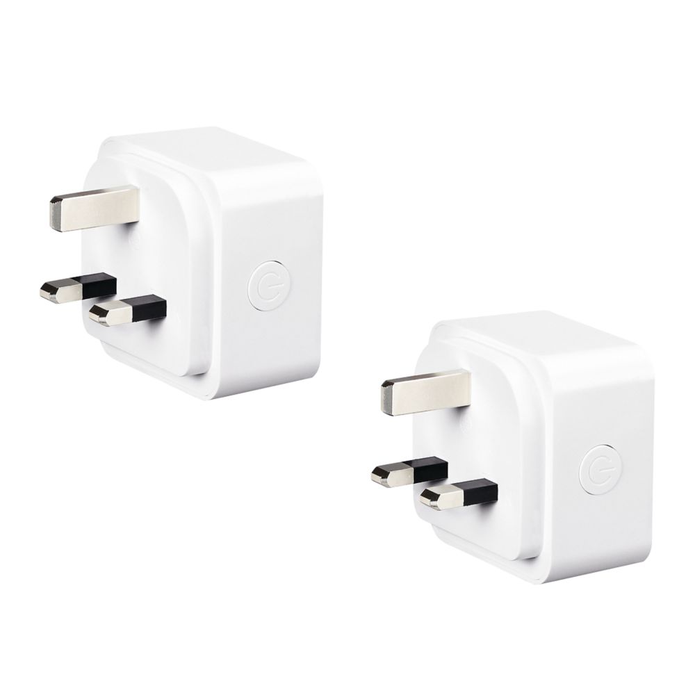 Image of 4lite WiZ 13A Smart Plug White 2 Pack 