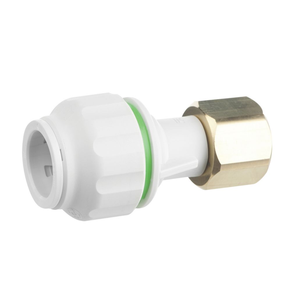 Image of Flomasta Twistloc SPSU6745BM Plastic Push-Fit Straight Tap Connector 22mm x 3/4" 