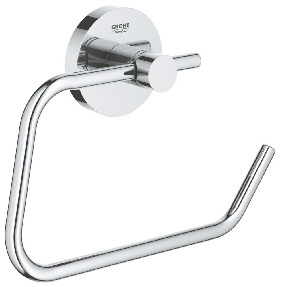 Image of Grohe Essentials Toilet Roll Holder Chrome 