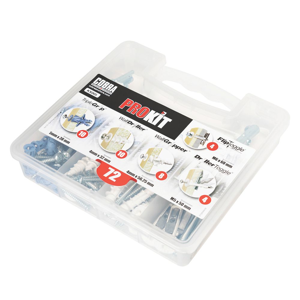 Image of Cobra ProKit Fixing Selection Kit 72 Piece Set 