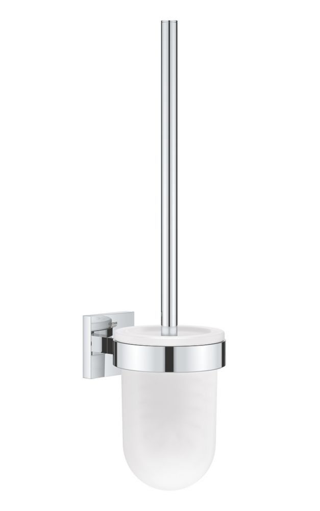 Image of Grohe Start Cube Toilet Brush Set Chrome 