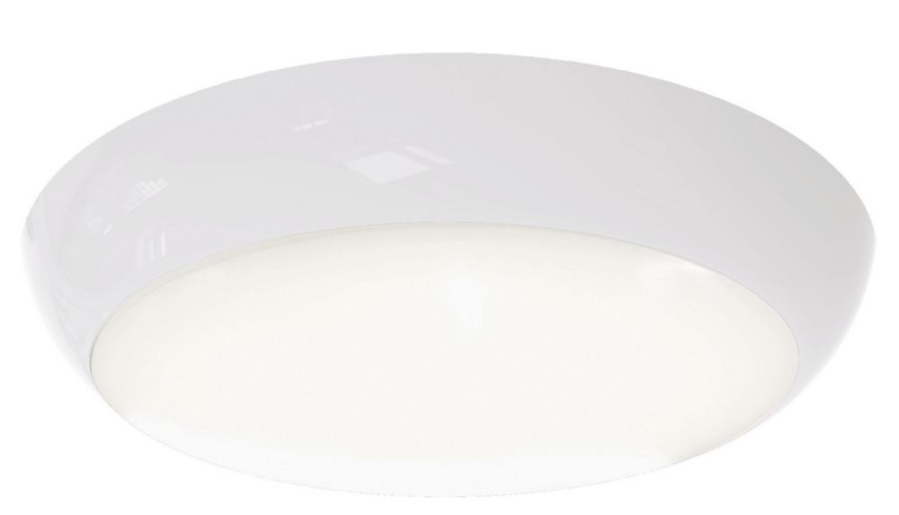 Image of Ansell Disco Slim Indoor & Outdoor Round LED Wall / Ceiling Light White 13W 1027-1083lm 