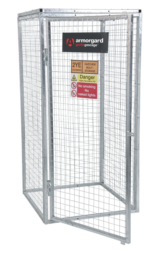 Image of Armorgard Gorilla Gas Cage Silver 912mm x 966mm x 1831mm 