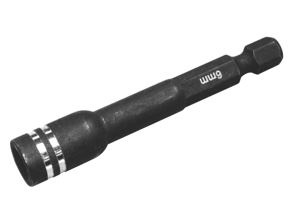 Image of Erbauer Impact 1/4" Hex Nut Driver 6mm x 65mm 