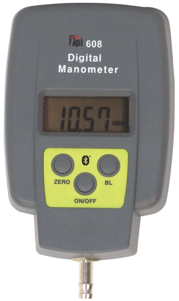 Image of TPI 608BT Bluetooth Single Input Digital Manometer 