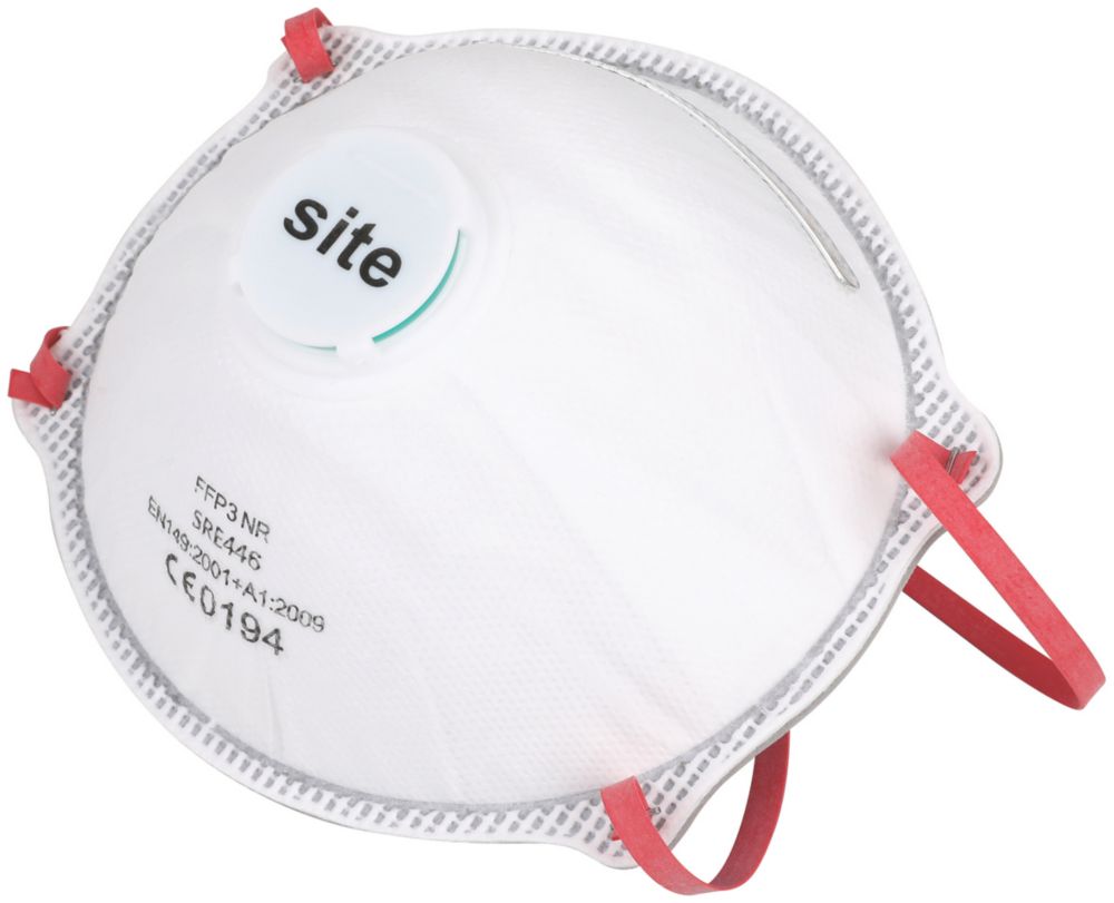 Image of Site Moulded Valved Mask P3 5 Pack 