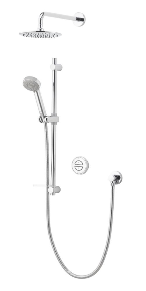 Image of Aqualisa Smart Link HP/Combi Rear-Fed Chrome Thermostatic Smart Shower With Diverter 