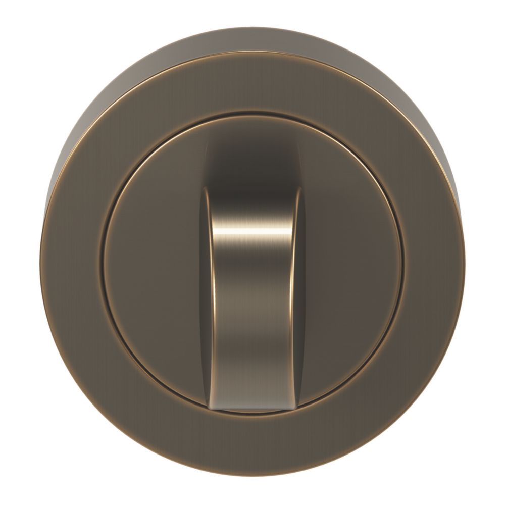 Image of Smith & Locke Standard WC Thumbturn Set Antique Brass 50mm 