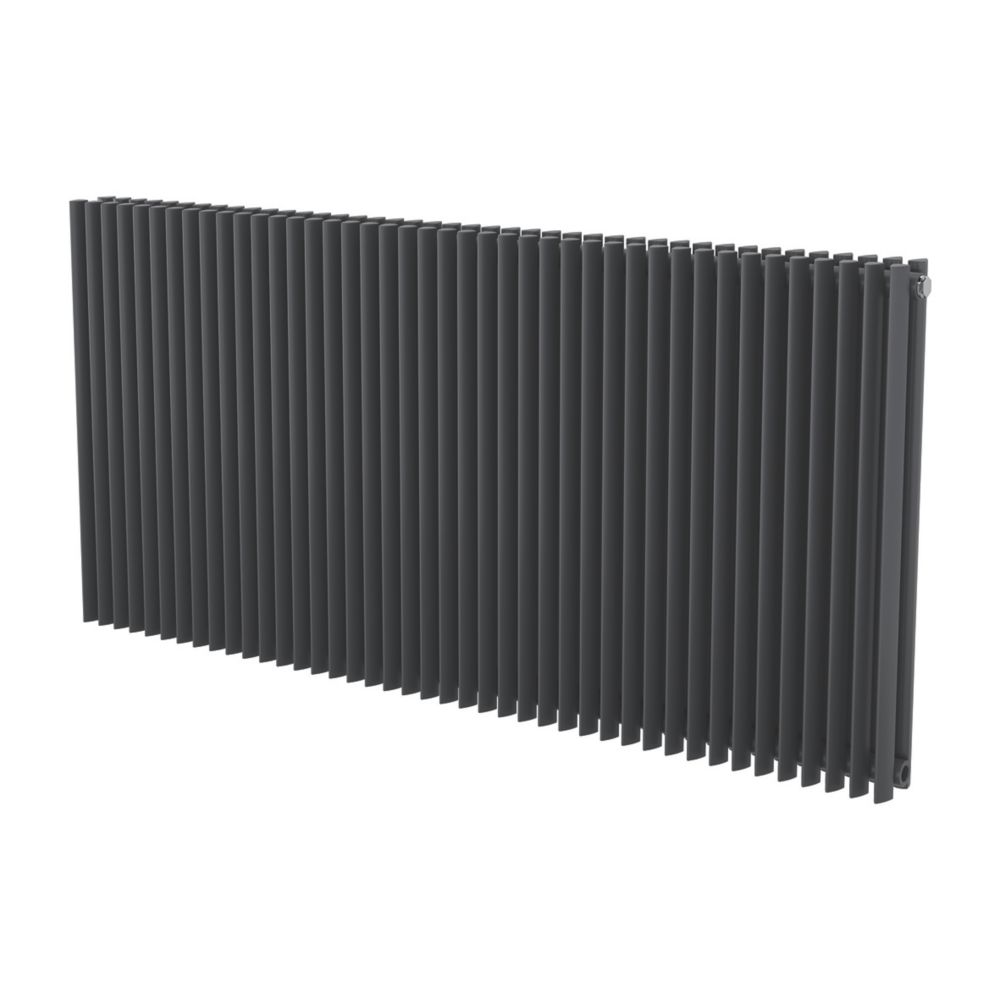 Image of Ximax Aurora Duplex Designer Radiator 600mm x 1260mm Anthracite 5369BTU 