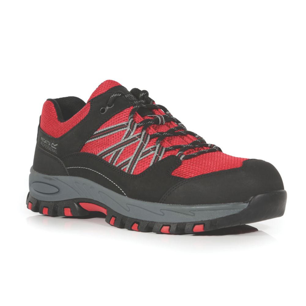 Image of Regatta Sandstone SB Safety Shoes Red/Black Size 10 