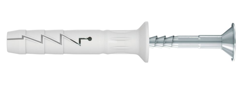 Image of Rawlplug Nylon Hammer-In Fixings 8mm x 120mm 50 Pack 