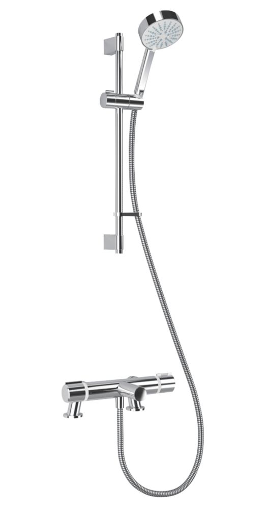 Image of Mira Atom Deck-Mounted Thermostatic Bath Shower Mixer Chrome 