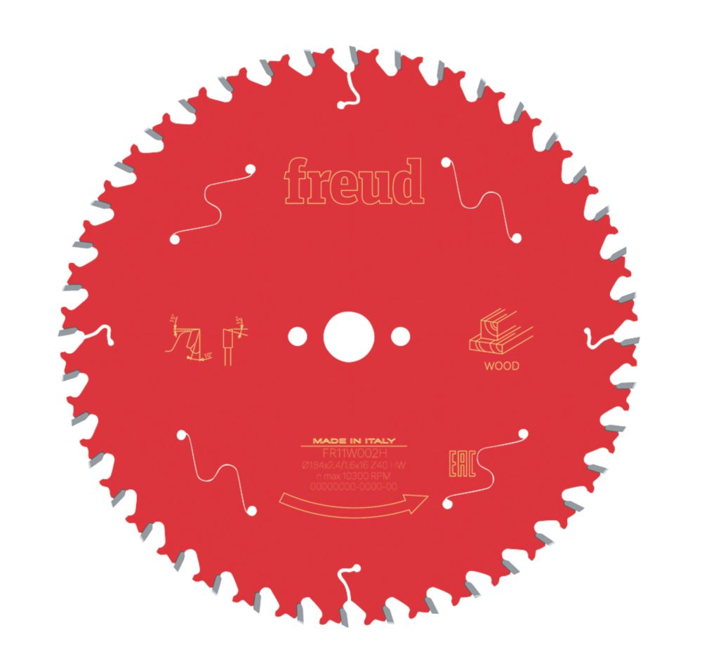 Image of Freud Wood Circular Saw Blade 184mm x 16mm 40T 