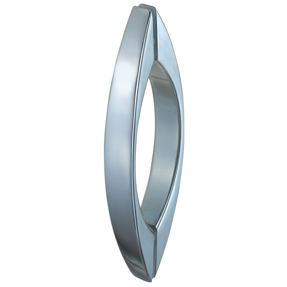 Image of Aqualux Curved Shower Door Bar Chrome 130mm Single 