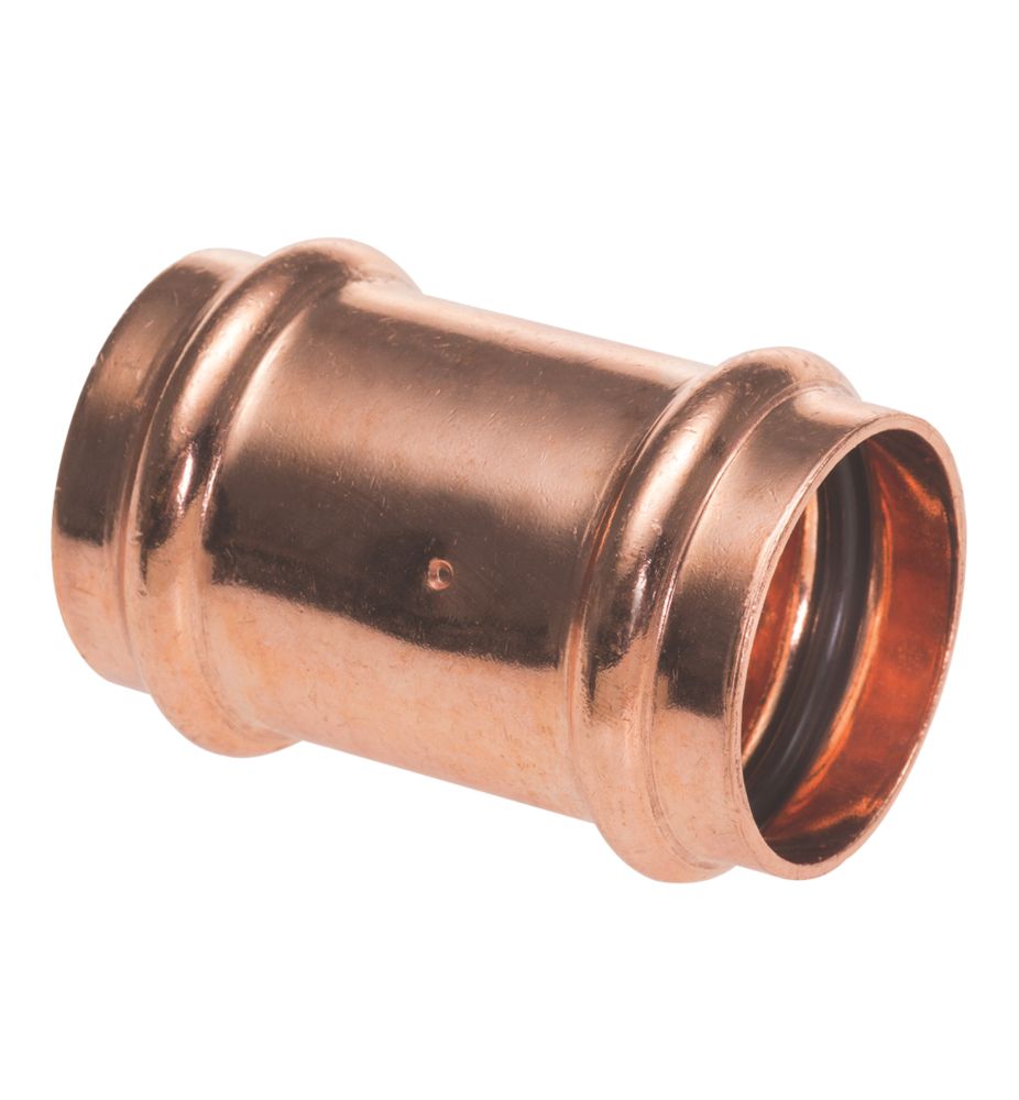 Image of Conex Banninger B Press Copper Press-Fit Equal Coupler 22mm 10 Pack 