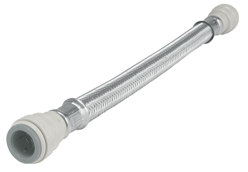 Image of JG Speedfit Push-Fit Flexible Tap Connector Hoses 15mm x 3/4" x 1000mm 