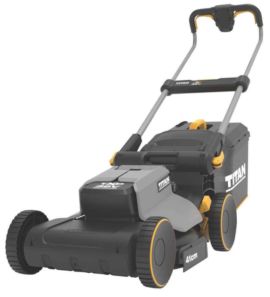 Image of Titan 36V 1 x 4.0Ah Li-Ion TXP Brushless Cordless 41cm Rotary Lawn Mower 