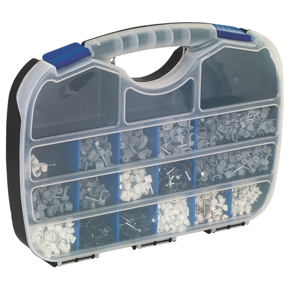 Image of Deta Cable Clips Selection Box 1.5-7mmÂ² 800 Pieces 