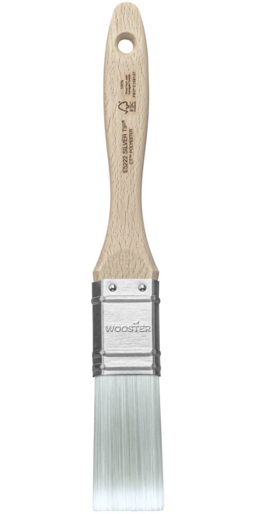 Image of Wooster Silver Tip Synthetic Bristle Paint Brush 1" 