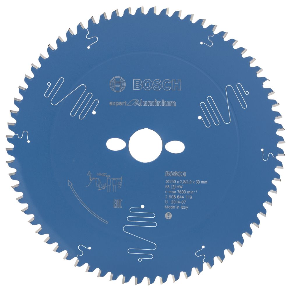 Image of Bosch Expert Aluminium Circular Saw Blade 250mm x 30mm 68T 