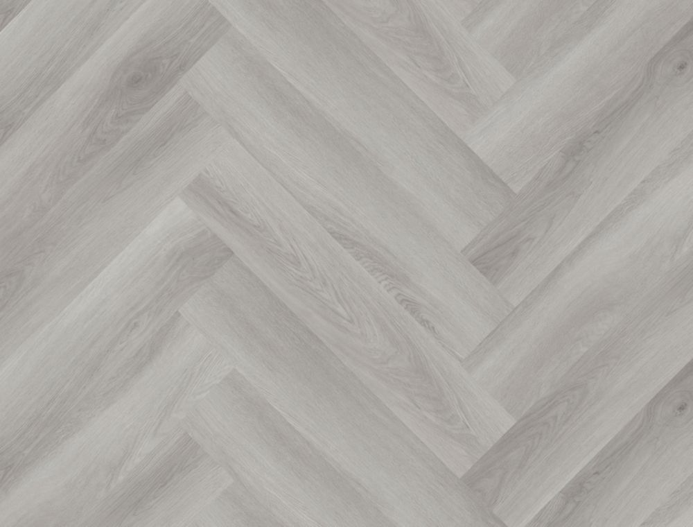 Image of Kraus Owsten Grey Wood-Effect Vinyl Flooring 2.34mÂ² 